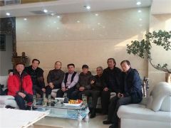 許寶平董事長和遼寧省書畫家合影