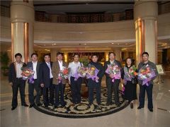 許寶平董事長在黎明國際酒店接待家鄉父母官